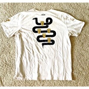 Nike Kobe Bryant Sz XL Graphic T Shirt Black Mamba 5 Championship Rings White